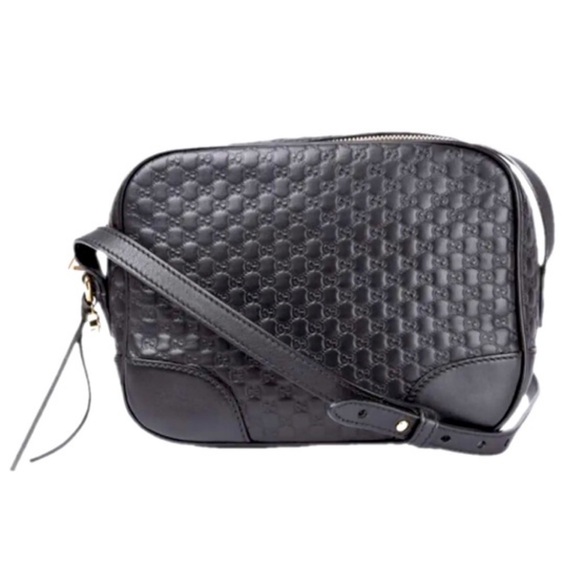 Gucci Handbags - Gucci Black Leather Crossbody Bag